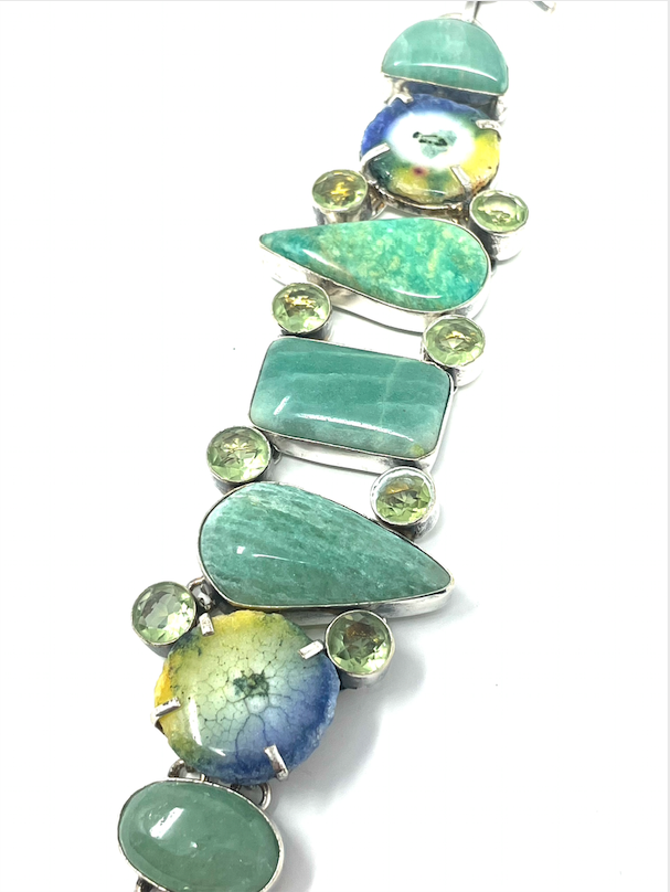 Vintage Modernist Jacob Hull Silver Link Bracelet — House of